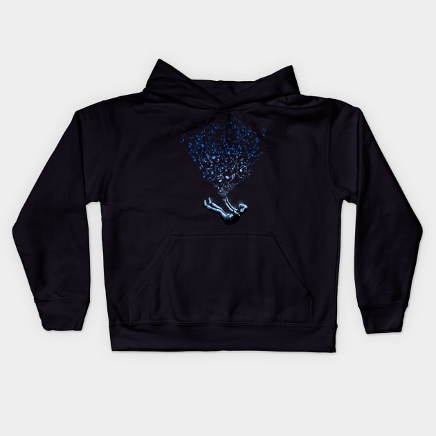 Universe of Sound Kids Hoodie by carbine